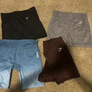 Gymshark Active Shorts Collection - Black, Gray, Blue, Brown
